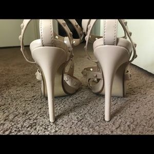 Steve Madden Nude Studded Heels